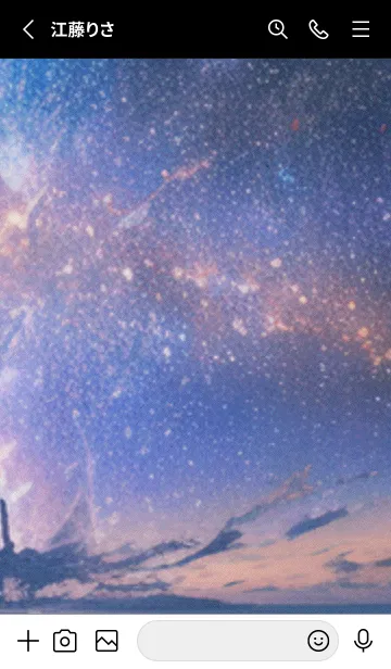 [LINE着せ替え] 秋の夜空#KV12。の画像2