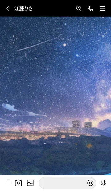 [LINE着せ替え] 秋の夜空#KV11。の画像2