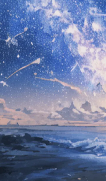 [LINE着せ替え] 秋の夜空#KV012。の画像1