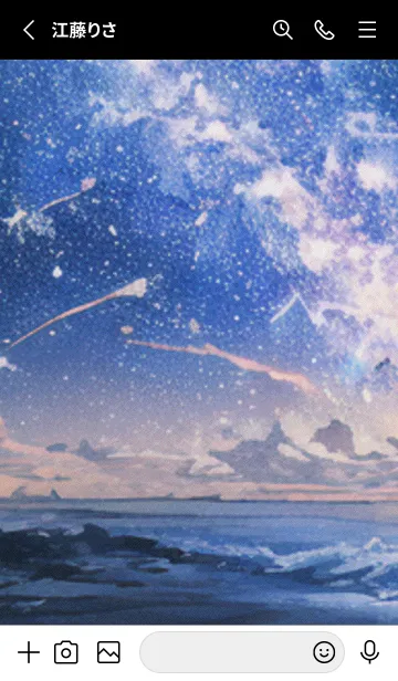 [LINE着せ替え] 秋の夜空#KV012。の画像2