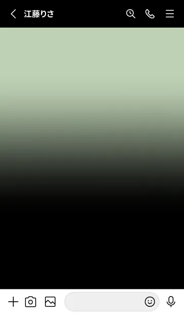 [LINE着せ替え] Black & Pistachio Green Theme V.5 (JP)の画像2