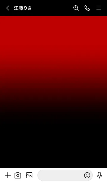 [LINE着せ替え] Black & Red Theme V.5 (JP)の画像2
