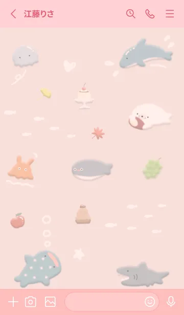 [LINE着せ替え] babypink♡Pukufuwa09_1の画像2