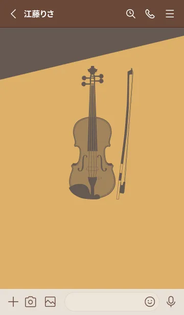 [LINE着せ替え] Violin CLR 飴色の画像2