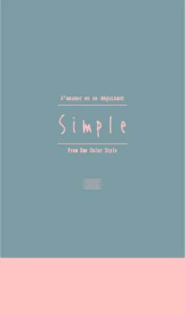 [LINE着せ替え] Simple-one  color style-の画像1