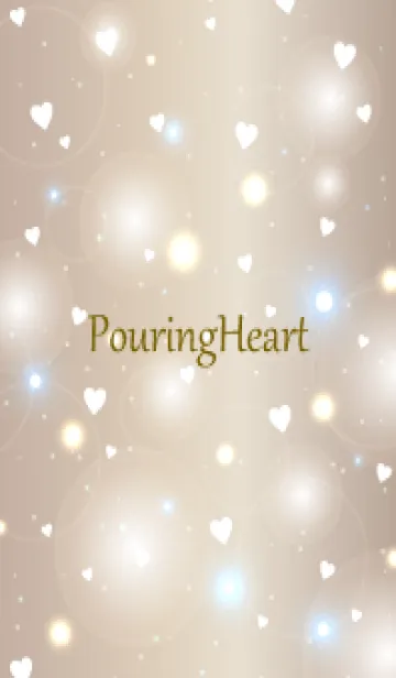 [LINE着せ替え] Pouring Heart - BROWN 15の画像1