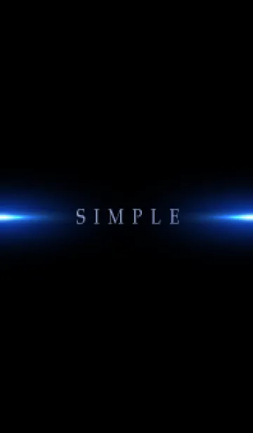 [LINE着せ替え] SIMPLE BLUE LIGHT -BLACK- 12の画像1