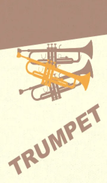 [LINE着せ替え] Trumpet CLR 柑子色の画像1