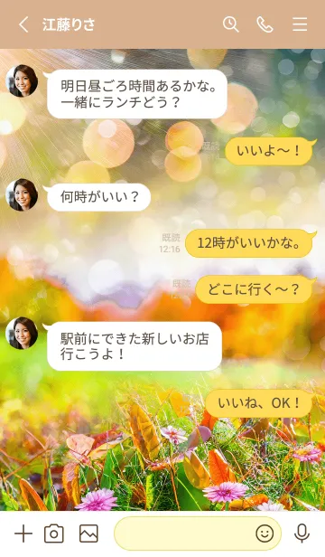 [LINE着せ替え] 優美な秋の風景の着せかえ(Autumn-23)の画像3