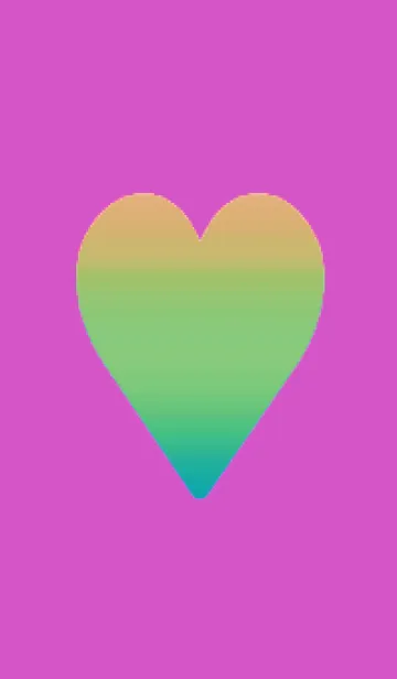 [LINE着せ替え] グラデーション ハート 36の画像1