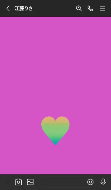 [LINE着せ替え] グラデーション ハート 36の画像2