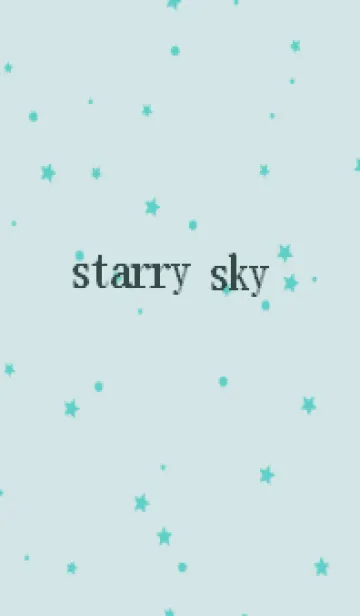 [LINE着せ替え] starry sky_turquoiseの画像1