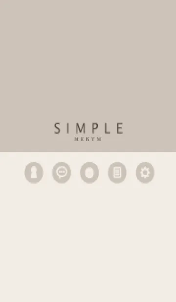 [LINE着せ替え] SIMPLE-ICON BROWN 11の画像1