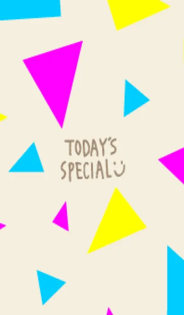 [LINE着せ替え] 3色三角20の画像1