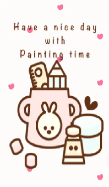 [LINE着せ替え] Happy painting time 9の画像1