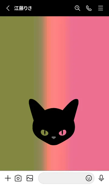 [LINE着せ替え] ブラック キャット 218の画像2
