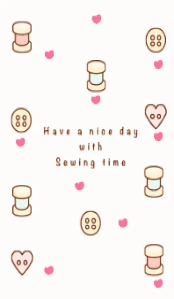 [LINE着せ替え] I love sewing time 13の画像1