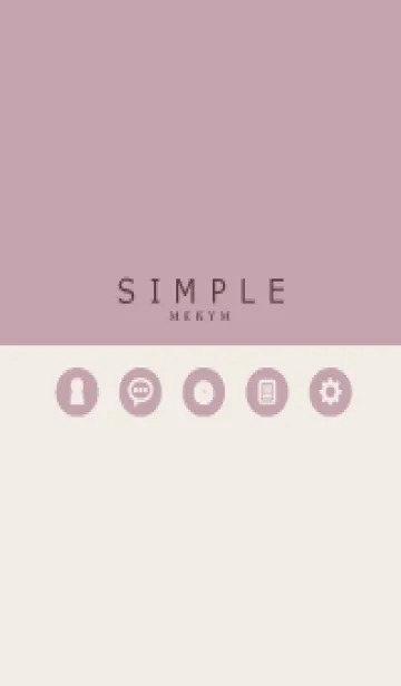 [LINE着せ替え] SIMPLE-ICON PINK 11の画像1