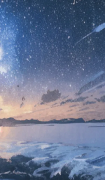 [LINE着せ替え] 秋の夜空#KV018。の画像1