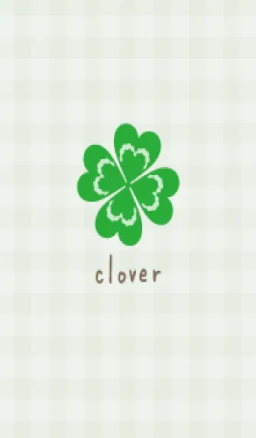 [LINE着せ替え] クローバー ギンガムチェック5の画像1