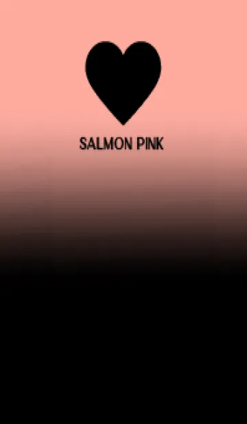 [LINE着せ替え] Black & Salmon Pink Theme V.5 (JP)の画像1