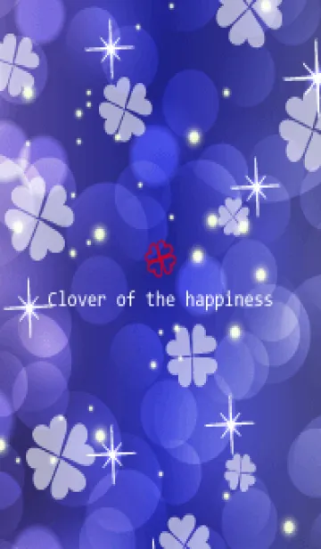 [LINE着せ替え] Clover of the happiness NAVY-4の画像1