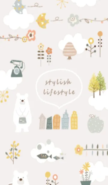 [LINE着せ替え] brown♡おしゃれスタイル03_1の画像1