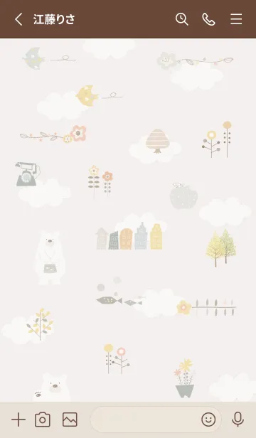 [LINE着せ替え] brown♡おしゃれスタイル03_1の画像2