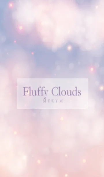 [LINE着せ替え] Fluffy Clouds PURPLE SKY - MEKYM 26の画像1