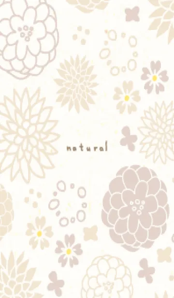 [LINE着せ替え] 北欧風 花 くすみカラー26の画像1