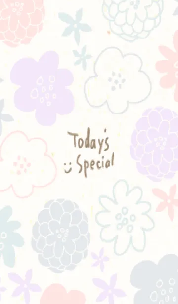 [LINE着せ替え] 4色の素敵な花25の画像1