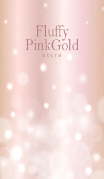 [LINE着せ替え] Fluffy Pink Gold HEART - MEKYM 26の画像1
