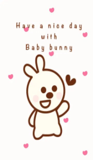 [LINE着せ替え] Happy baby bunny 17の画像1