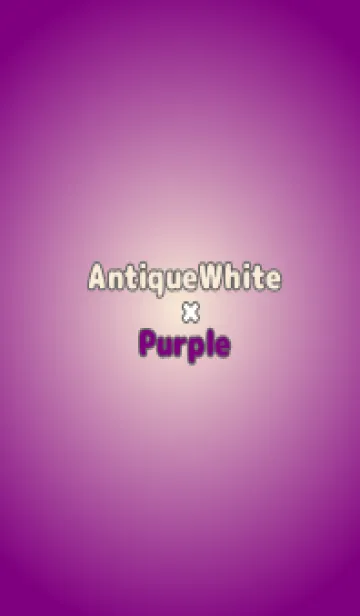 [LINE着せ替え] アンティークホワイト●パープル.TKCの画像1