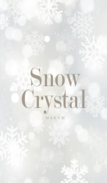 [LINE着せ替え] SnowCrystal-WHITE 5の画像1