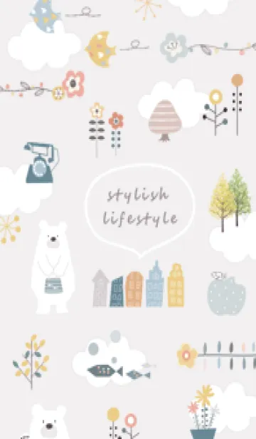 [LINE着せ替え] Greige♡おしゃれスタイル02_1の画像1