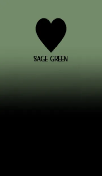 [LINE着せ替え] Black & Sage Green Theme V.5 (JP)の画像1
