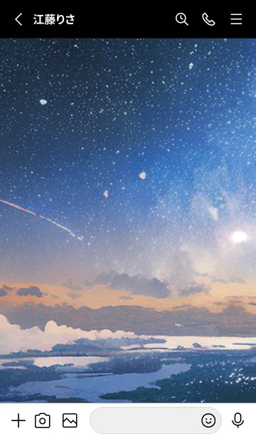 [LINE着せ替え] 秋の夜空#KV117。の画像2