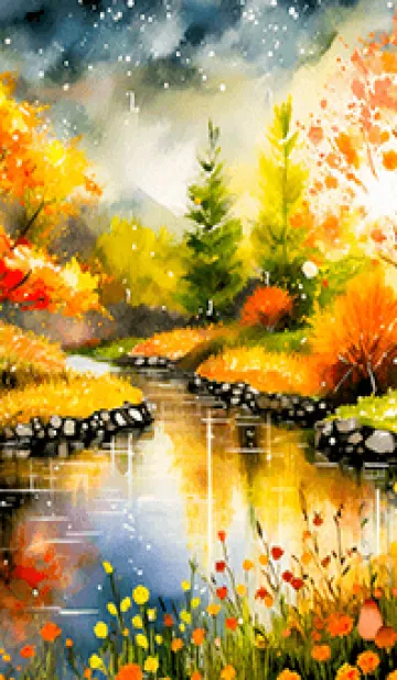 [LINE着せ替え] 優美な秋の風景の着せかえ(Autumn-73)の画像1