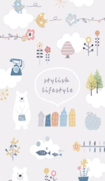 [LINE着せ替え] violet♡おしゃれスタイル04_1の画像1