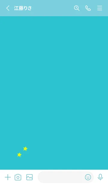 [LINE着せ替え] ねことお星さま(green37)の画像2