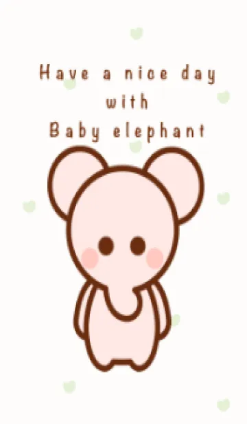 [LINE着せ替え] Pastel pink elephant 16の画像1