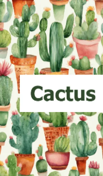 [LINE着せ替え] Cactus さぼてんの画像1