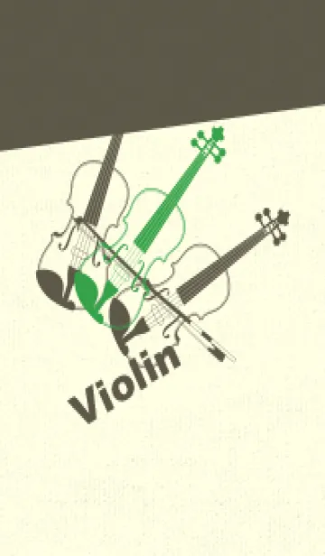 [LINE着せ替え] Violin 3カラー パロットグリーンの画像1