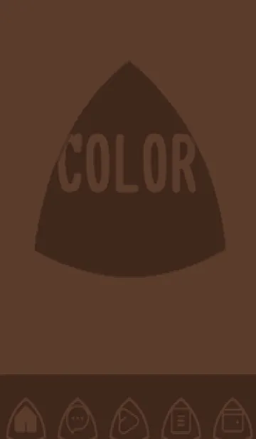 [LINE着せ替え] brown color L41の画像1