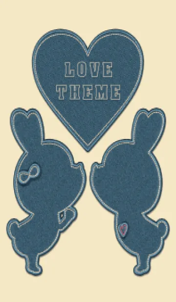 [LINE着せ替え] Love Theme jeans 14の画像1