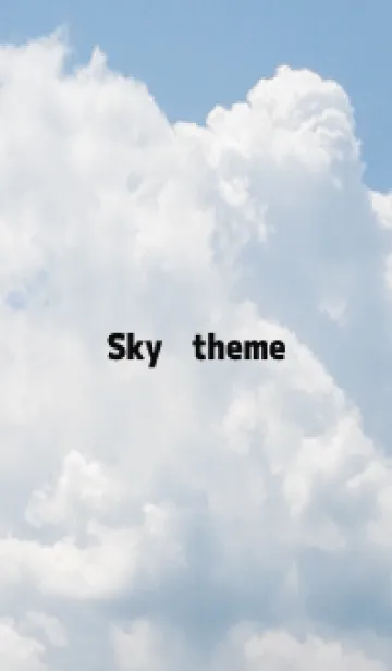 [LINE着せ替え] sky theme simpleの画像1