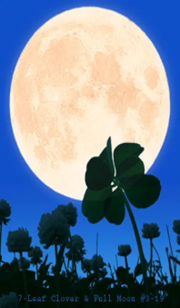 [LINE着せ替え] 七つ葉のクローバー & Full Moon #3-19の画像1