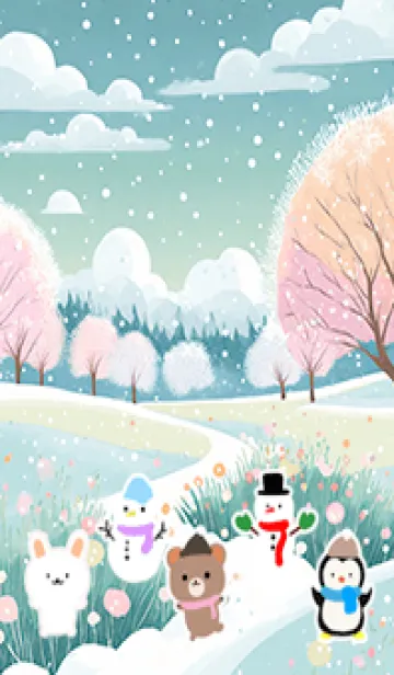 [LINE着せ替え] 可愛い北欧風着せかえ(Winter-5)の画像1