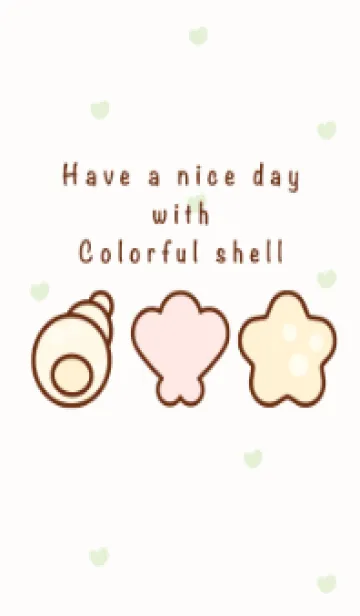 [LINE着せ替え] Pastel shells theme 12の画像1